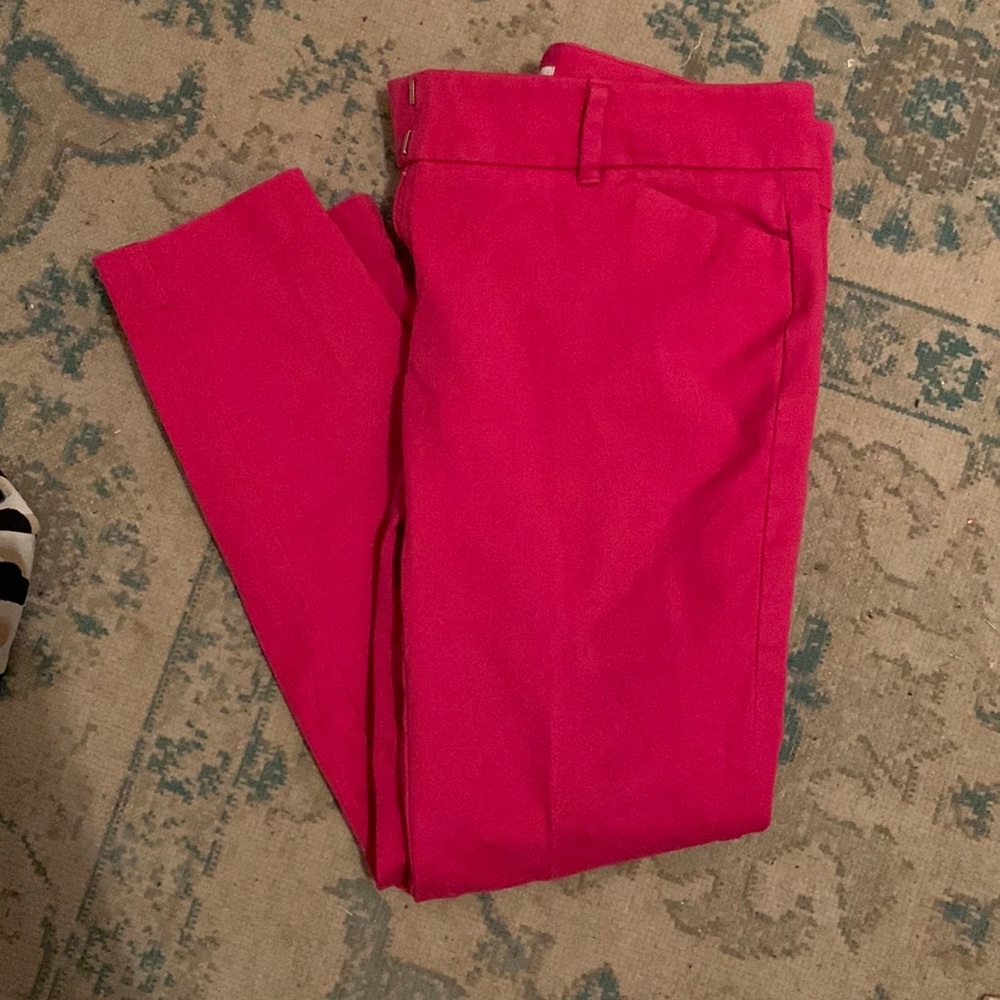 NY & Company Hot Pink Skinny Ankle trousers!